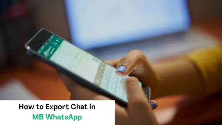 How To Export Chat From MB WhatsApp?