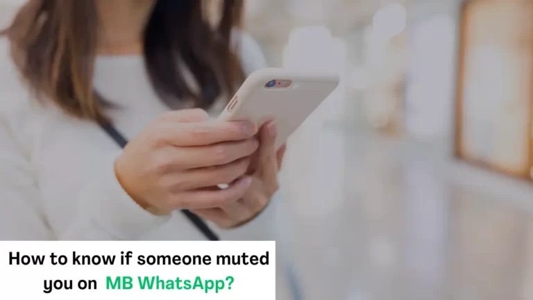 How to know if someone muted you on MB WhatsApp?